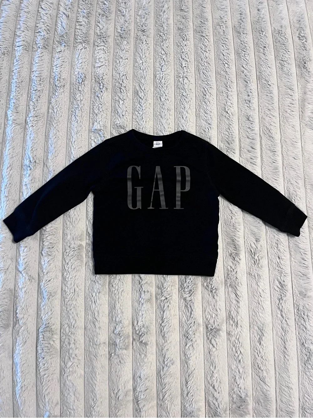 baby GAP Black Logo Crewneck Sweatshirt Unisex Size 2T